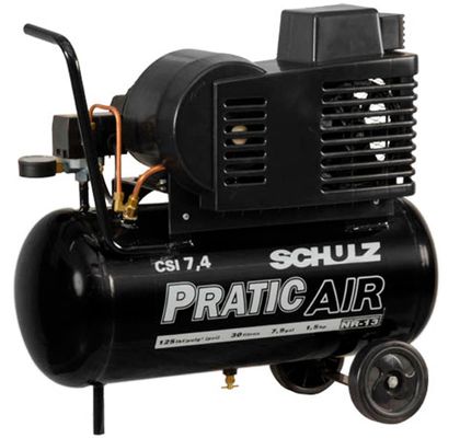 Compressor Schulz Pratic Air CSI-7,4/30 Mono com Rodas 921.3508-0