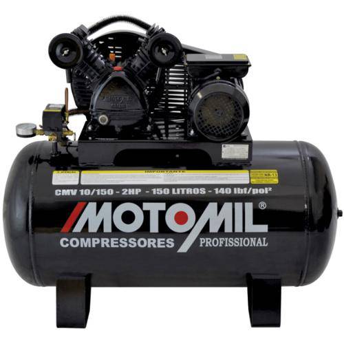 Compressores de Ar 2hp Trifásico 220/380v Cmv-10pl/150 Motomil