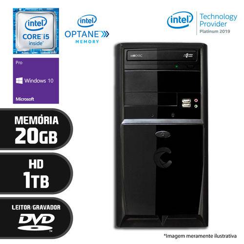 Computador Certo PC SELECT 057 Intel Core I5 7ª Geração 20GB HD 1TB DVD Windows 10 PRO