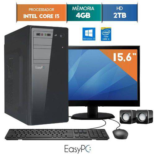 Computador com Monitor Led 15.6 Easypc Intel Core I3 4gb Hd 2tb Windows 10