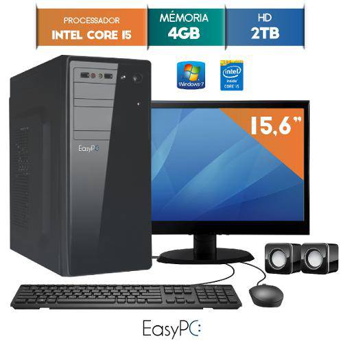 Computador com Monitor Led 15.6 Easypc Intel Core I5 4gb Hd 2tb Windows