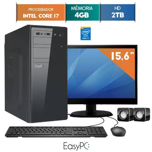 Computador com Monitor Led 15.6 EasyPC Intel Core I7 4GB HD 2TB