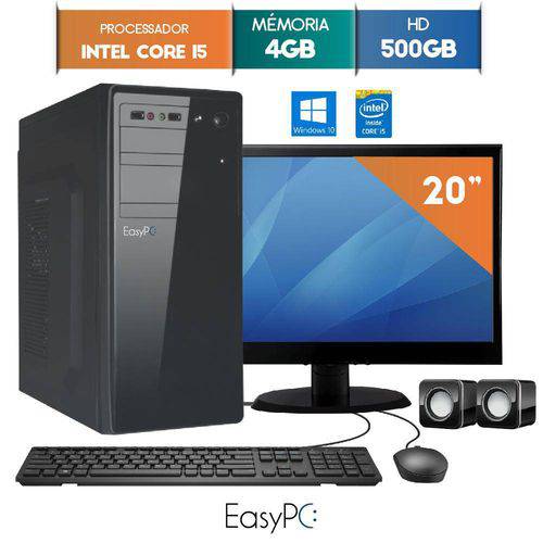 Computador com Monitor Led 19.5 Easypc Intel Core I5 4gb Hd 500gb Windows 10
