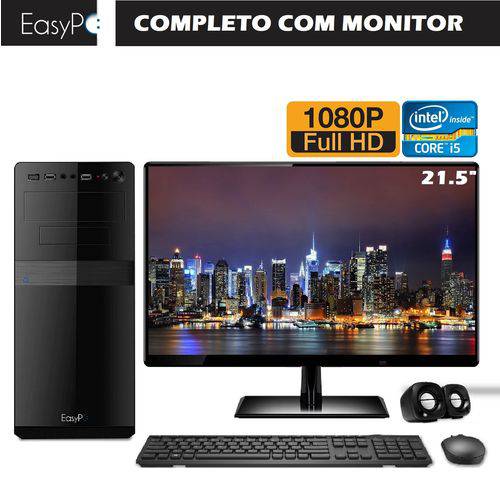 Computador Completo com Monitor 21.5 Full HD EasyPC Intel Core I5 4GB HD 1TB