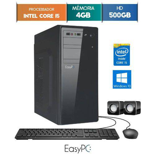 Computador Desktop Easypc Intel Core I5 4gb Hd 500gb Windows 10