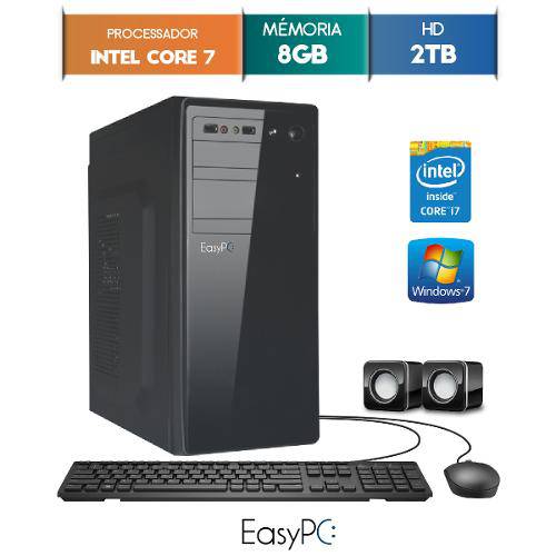 Computador Desktop Easypc Intel Core I7 8gb Hd 2tb Windows