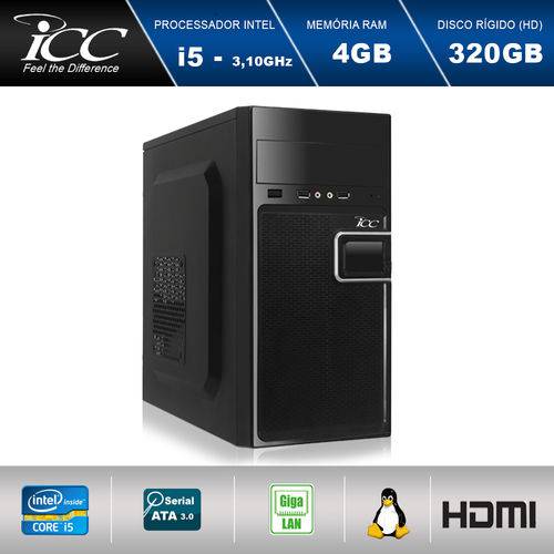 Computador Desktop Icc Vision Iv2540s3 Intel Core I5 3,2ghz 4gb HD 320gb Hdmi Full HD