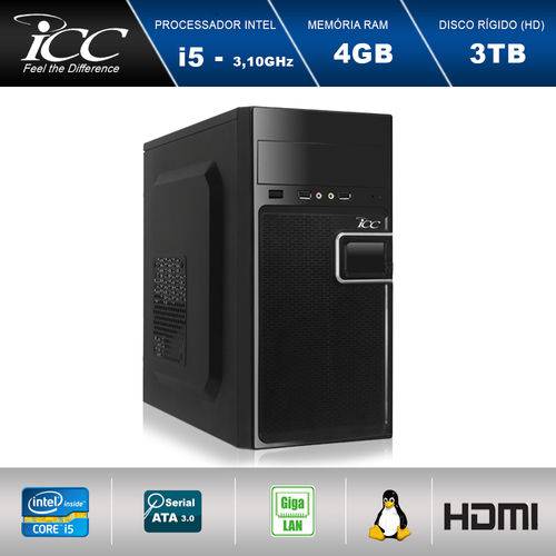 Computador Desktop Icc Vision Iv2544s Intel Core I5 3,2ghz 4gb HD 3tb Hdmi Full HD