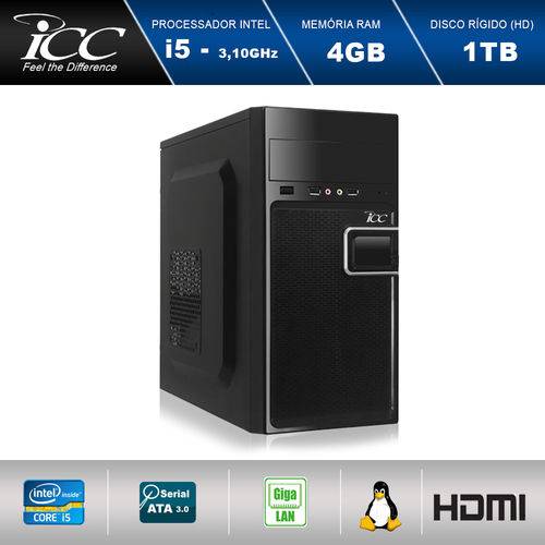 Computador Desktop Icc Vision Iv2542s Intel Core I5 3,2ghz 4gb HD 1tb Hdmi Full HD