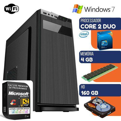 Computador Desktop Intel Core 2 Duo 4gb HD 160gb Windows 7 Wifi