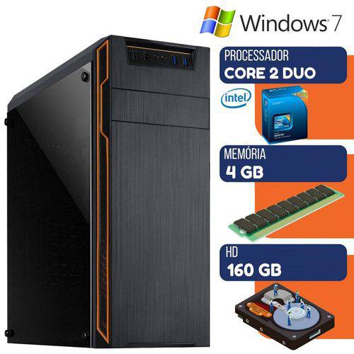 Computador Desktop Intel Core 2 Duo 4gb HD 160gb Windows 7