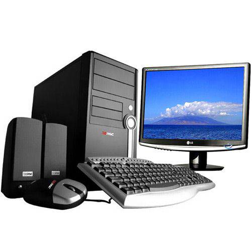 Computador E4600 com Intel® Core 2 Duo Dual-Core 2GB 500GB DVD-RW Linux- Ezpac + Monitor Standard W1952TQ-PF 19" (1440x900) Widescreen - LG