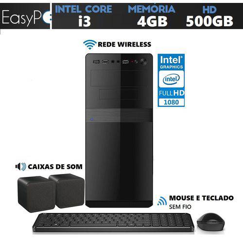 Computador Easy PC Connect Intel Core I3 (Gráficos Intel HD) 4GB HD 500GB Wifi HDMI Full HD