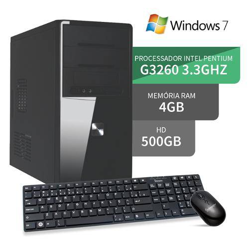 Computador G3260 4gb Ddr3 Hd 500gb Windows 7 3green Triumph Business Desktop