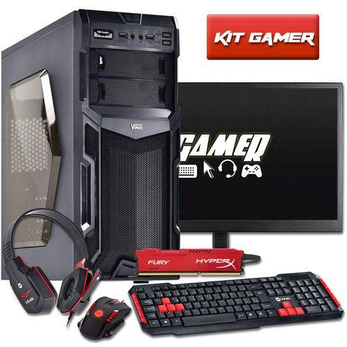 Computador Gamer Amd A4 4000 4gb Hyperx Hd 500gb R7 360 Led 15,6 3green Titan
