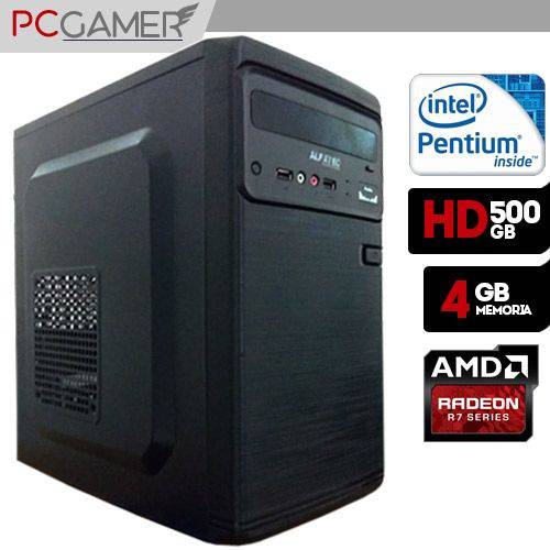 Computador Gamer Basic Intel Dual Core, 4GB Ram, HD 500, Radeon R7 240 2GB