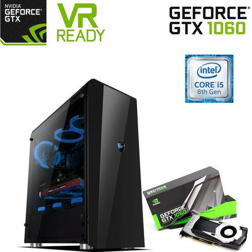 Computador Gamer 3gamer PC Intel Core I5-8400 8ª Geração (GeForce GTX 1060 6GB) 8GB DDR4 e HD 1TB