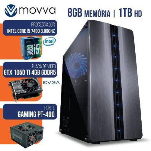 Computador Gamer Mvx5 Intel I5 7400 3.0ghz Mem 8gb HD 1tb Hdmi Gtx 1050 Ti 4gb Ddr5 128bits Fonte 40