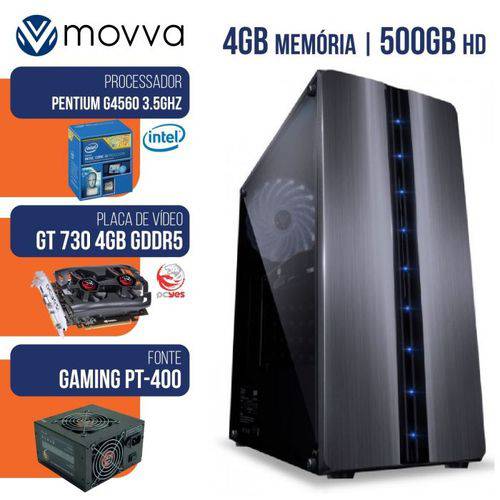 Computador Gamer Mvxp Intel Pentium Dual Core G4560 3.5ghz 7 Ger Mem 4gb HD 500gb