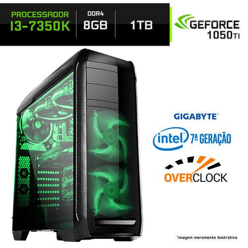 Computador Gamer Neologic Intel Core I3-7350K 7ª Geração 8GB (Gtx 1050Ti 4GB) 1TB