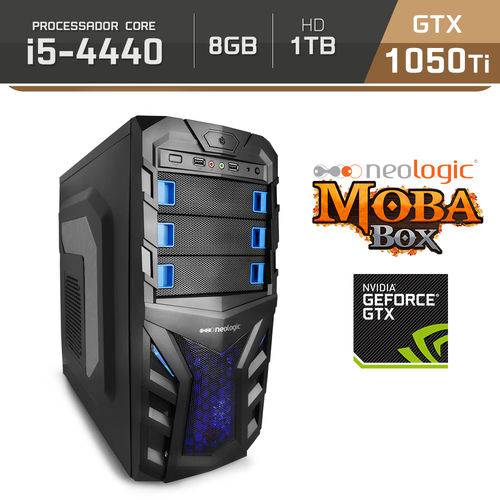 Computador Gamer Neologic Moba Box NLI64607 Intel Core I5-4440 8GB (Gtx 1050Ti 4GB) 1TB