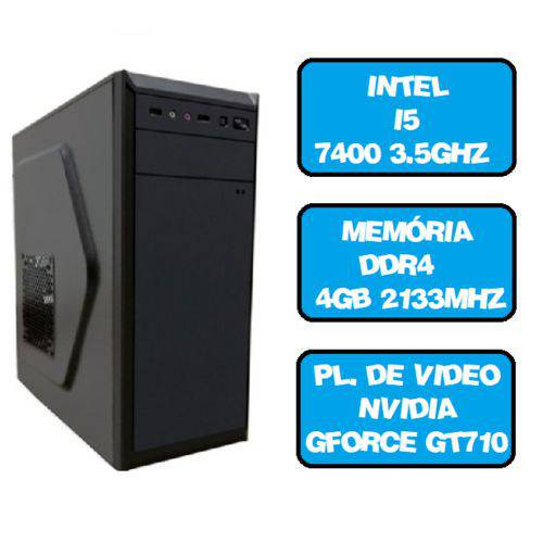Computador Gamer Pentium I5 7400 Quad 3.5 Ghz HDMI 4Gb Nvidia Gforce GT710