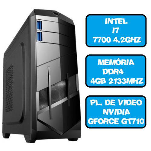 Computador Gamer Pentium I7 7700 Octa 4.2 Ghz HDMI 4Gb Nvidia Gforce GT710