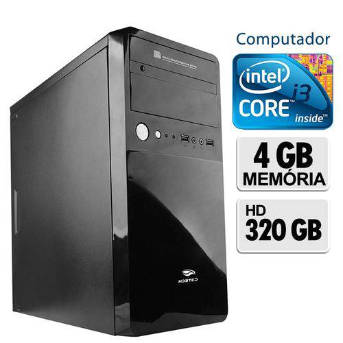 Computador Intel Core I3, 4GB Ram, HD 320, Windows 7