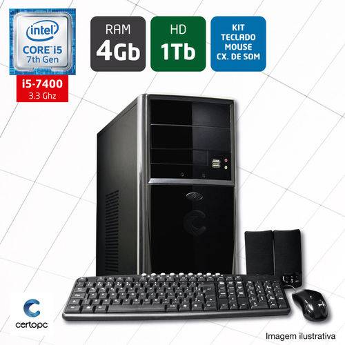 Computador Intel Core I5 7ª Geração 4GB HD 1TB Certo PC SELECT 018