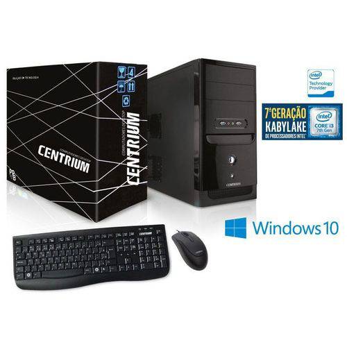Computador Intel Windows Centrium Fasttop 7100 Intel Core I3-7100 3.9ghz 4gb Ddr4 500gb Win10pro