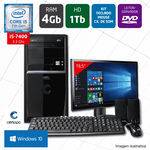 Computador + Monitor 19,5’’ Intel Core I5 7ª Ger 4GB HD 1TB DVD Windows 10 PRO Certo PC SELECT 043