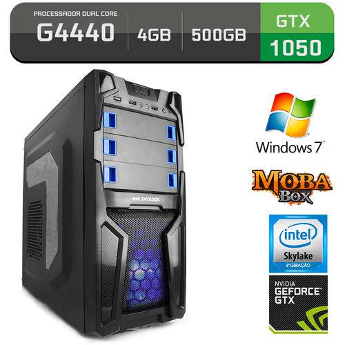 Computador Neologic Gamer Moba Box NLI59887 Intel Core G4440 4GB (Gtx 1050 2GB) 500GB Windows 7