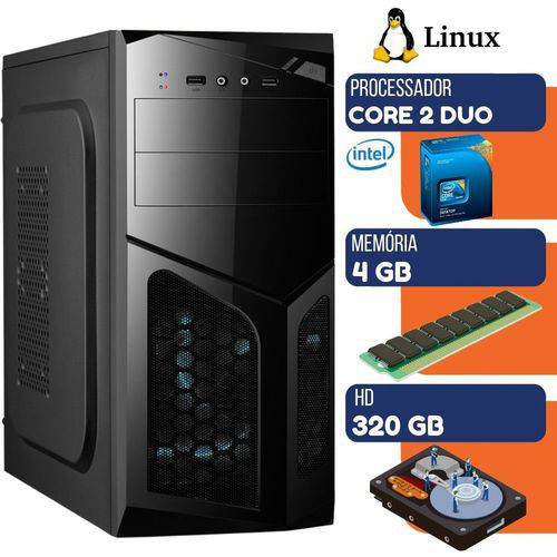 Computador Pc Ultra Desktop Intel Core 2 Duo 4gb HD 320gb Linux