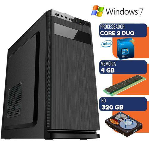 Computador Pc Ultra Intel Core 2 Duo 4gb HD 320gb Windows 7