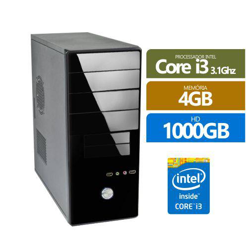 Computador Premium Business Intel Core I3 3.1ghz 4gb Ddr3 HD 1Tb