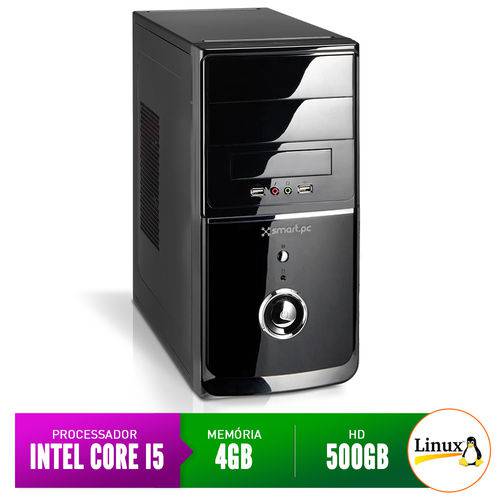 Computador Smart Pc SMT80232 Intel Core I5 4GB 500GB Linux