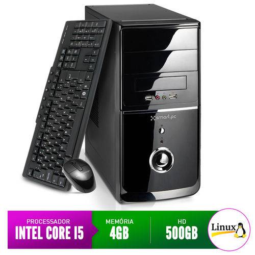 Computador Smart Pc SMT80208 Intel Core I5 4GB 500GB Linux