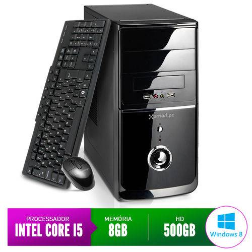 Computador Smart Pc SMT80216 Intel Core I5 8GB 500GB Windows 8
