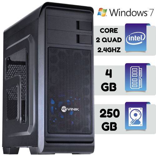 Computador Starmax Intel Quadcore 2.4 Ghz Mem 4gb HD 250gb Windows 7