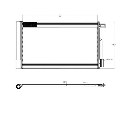 Condensador do Ar-condicionado 2069001mm Montana /agile