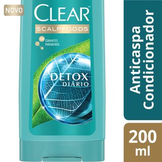 Condicionador Clear Women Anticaspa Detox Diário 200ml