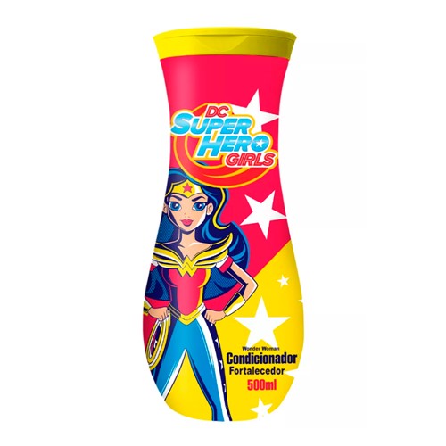 Condicionador Infantil Super Hero Girls Wonder Woman Fortalecedor 500ml