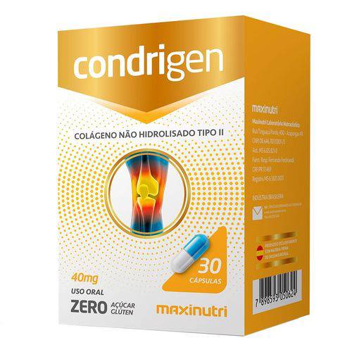 Condrigen Colágeno não Hidrolisado Tipo II Maxinutri com 30 Cápsulas