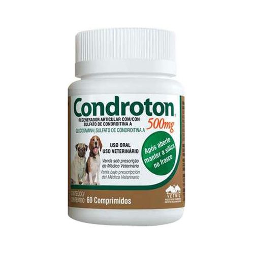 Condroton 500 C/60 Comprimidos _ Vetnil Unidade