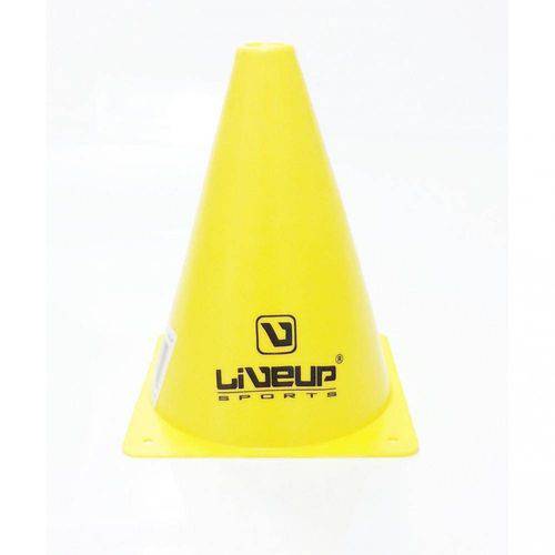 Cone de Agilidade - 18cm - Amarelo Liveup Treinamento Funcional