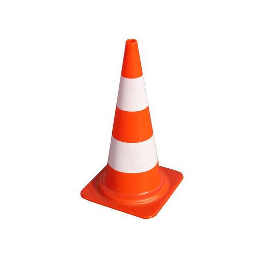 Cone Laranja/Branco de 50 Cm - Pro Safety