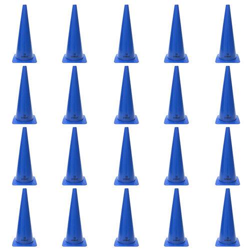 Cones para Treinamento de Agilidade 48cm Azul 20 Unidades - Liveup Ls3876/48