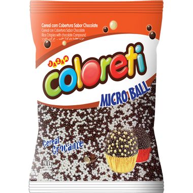 Confeito Cereal Coloreti Micro Ball Misto Jazam 500g