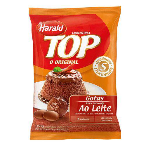 Confeito Chocolate Escamas Crocante 500g - Harald