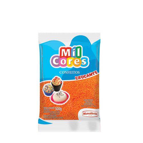 Confeitos de Açúcar Crocantes Miçanga Mil Cores 500g Mavalério